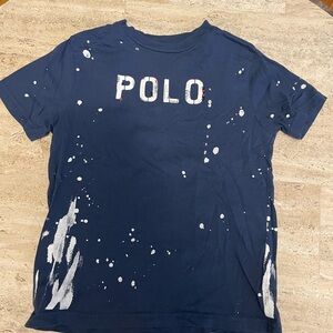 Polo by Ralph Lauren Kids Navy Splatter Cotton Jersey Tee